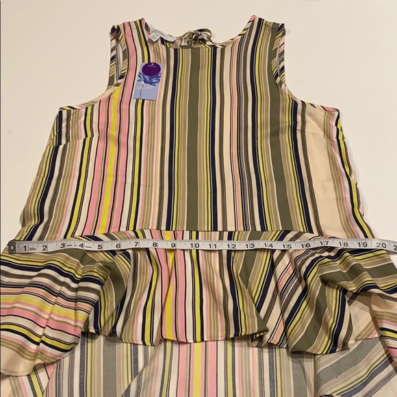Libby Edelman XS Striped Tank Top Pullover New - Picture 10 of 12